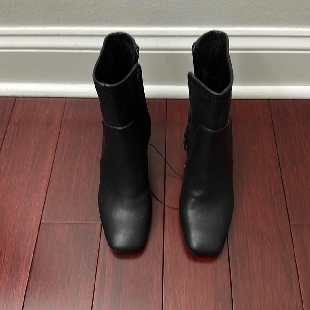 Express- Block Heel Sock Booties